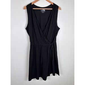 The North Face Black‎ Dress Sleeveless Wrap Drawstring Casual XL/TG Jersey